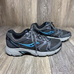 Saucony Oasis 2 Womens US Size 7.5 15210-1 Gray Blue Black Running Sneaker Shoes
